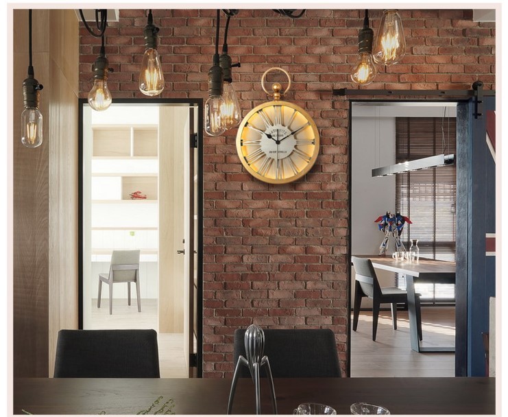 Đồng hồ đèn led treo tường Retro Old Style