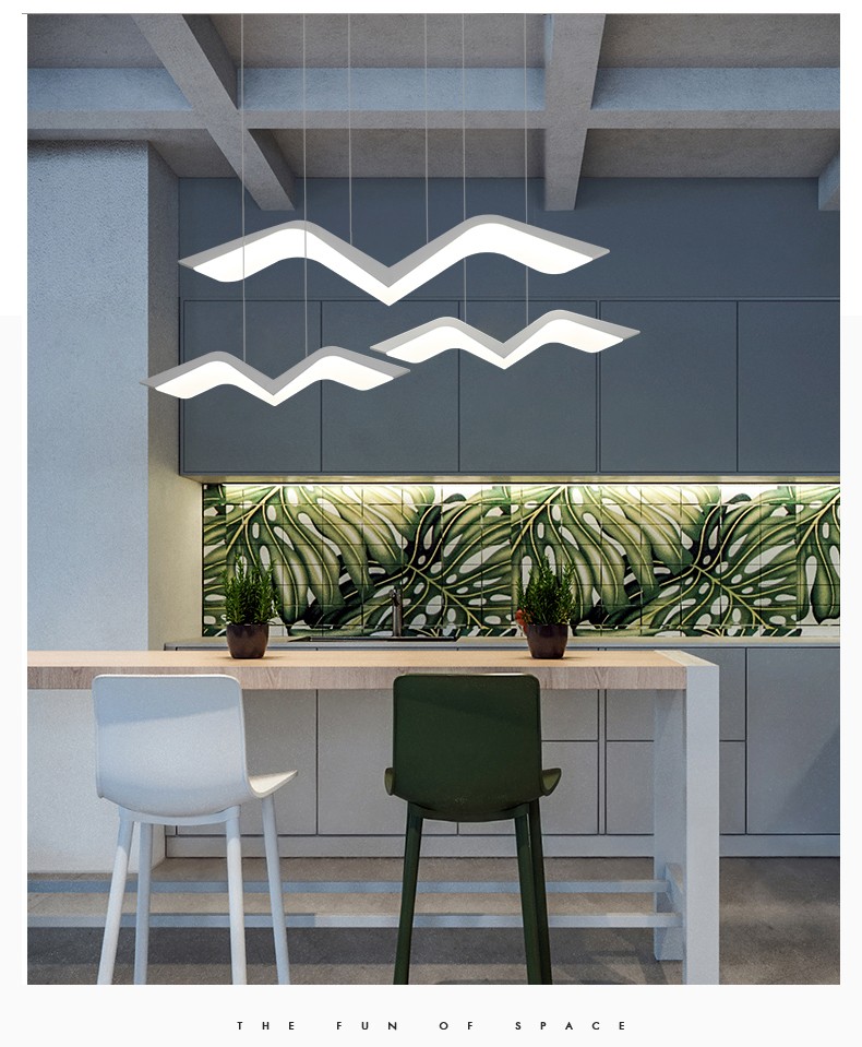 Đèn thả trần Hải Âu lượn biển