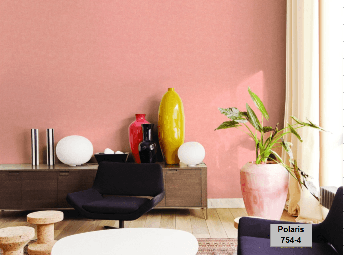 Giấy dán tường màu hồng