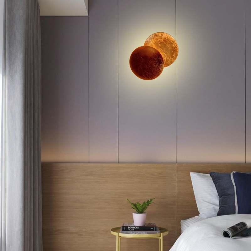 Đèn treo tường Apollo mô phỏng mặt trời và vệ tinh