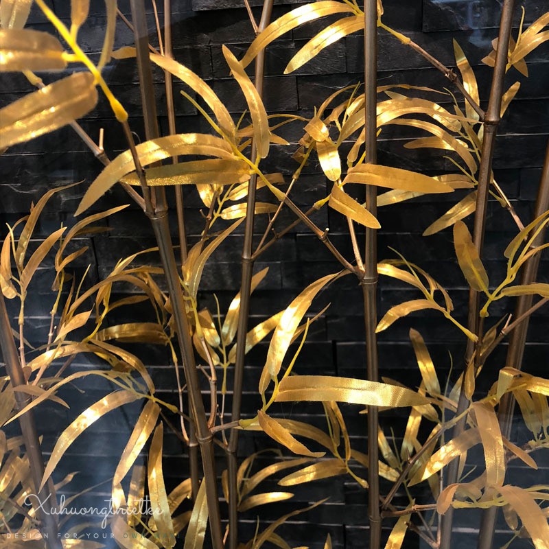 Trúc quân tử mạ vàng