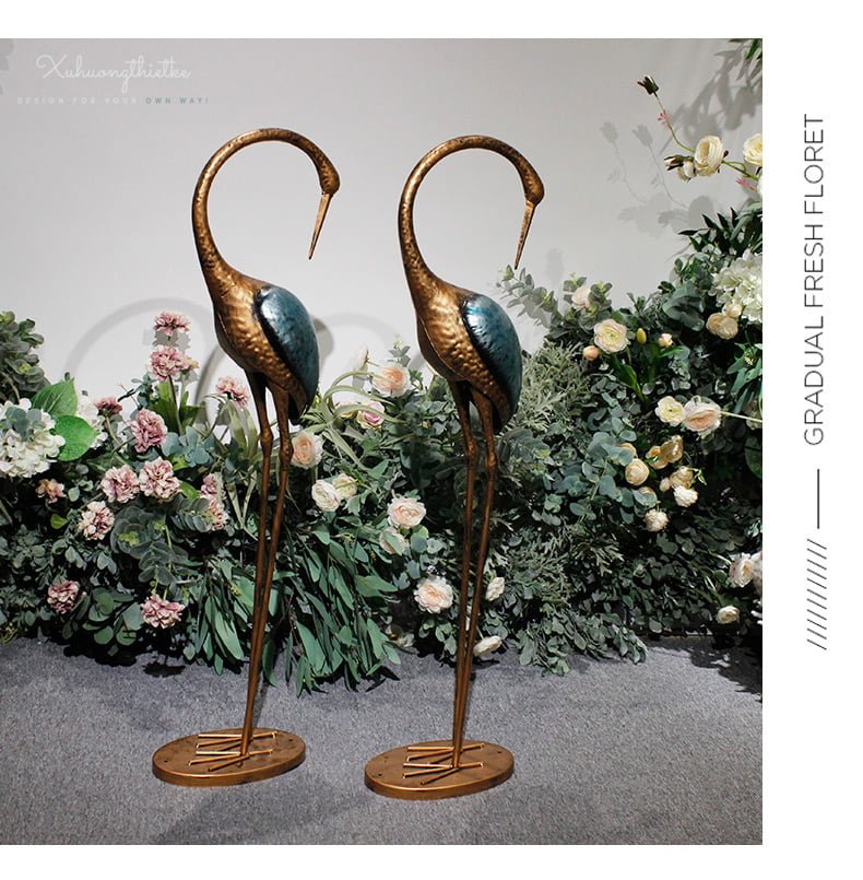 Tượng hạc trang trí tiểu cảnh