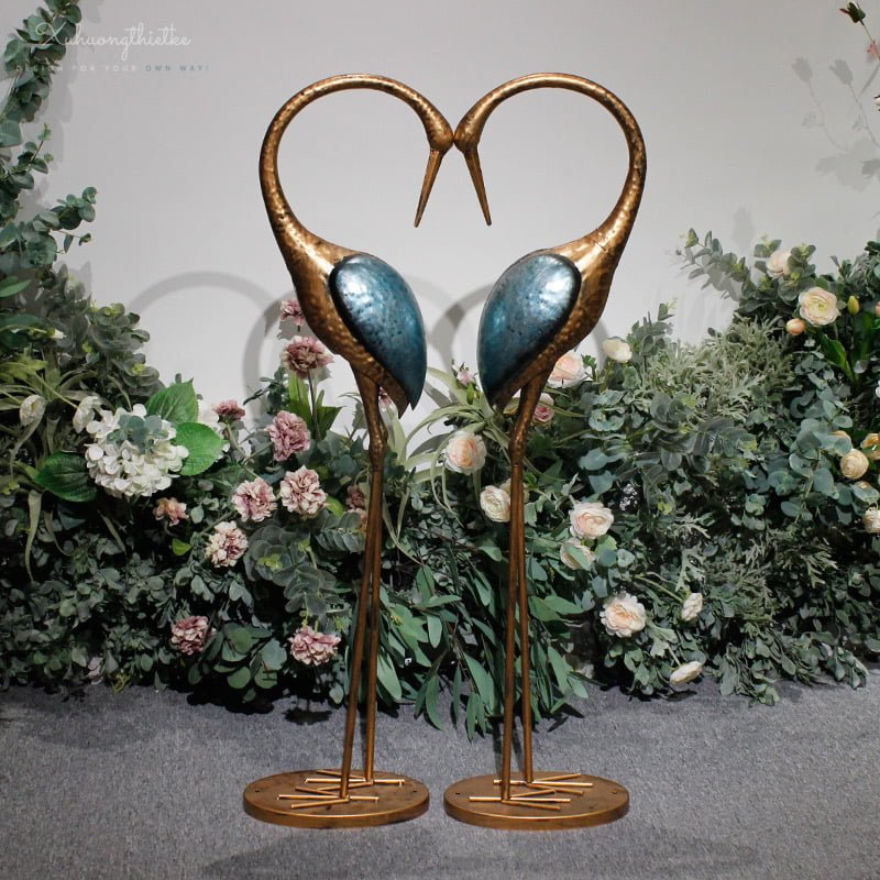 Tượng hạc trang trí tiểu cảnh