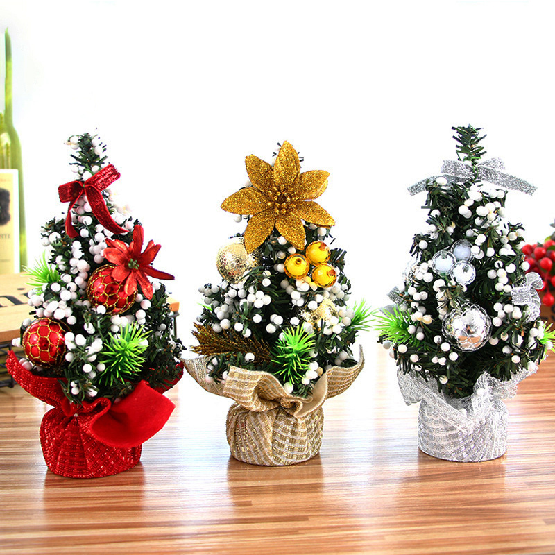 Chậu cây thông mini trang trí noel để bàn (3 mẫu)