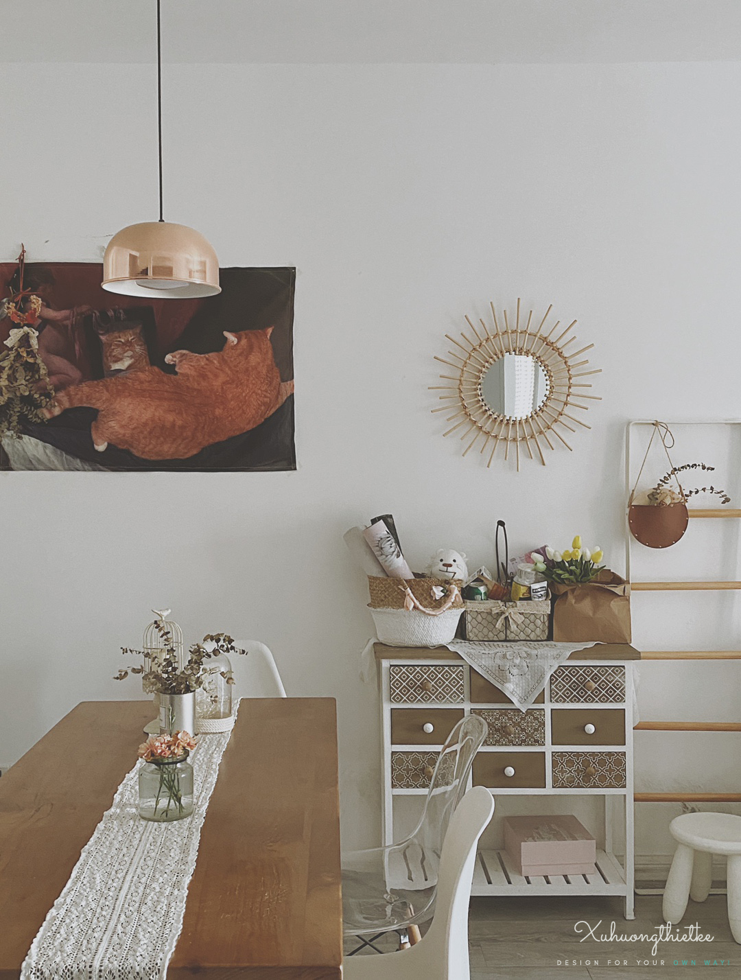 Gương treo tường Bắc Âu