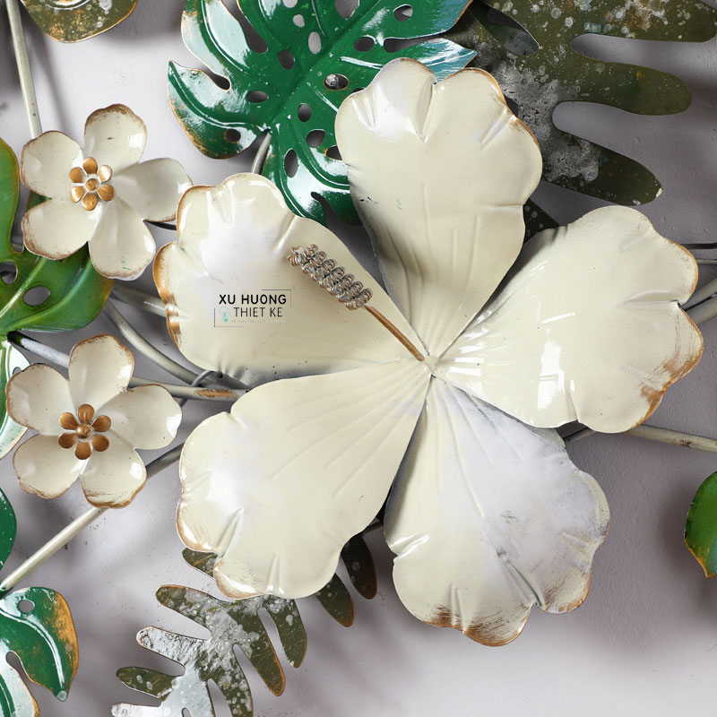 Tranh sắt decor nghệ thuật Tropical Flower