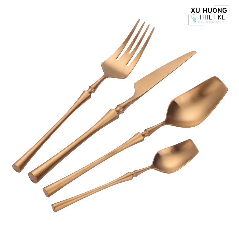 Bộ dao muỗng nĩa cao cấp Golden Ricos