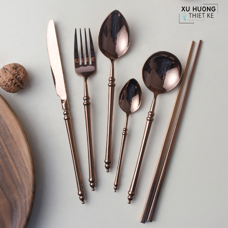 Bộ dao muỗng nĩa cao cấp Delux Retro (Set 6 món)