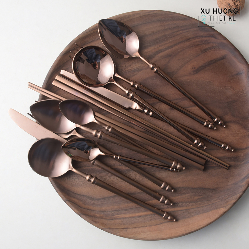 Bộ dao muỗng nĩa cao cấp Delux Retro (Set 6 món)