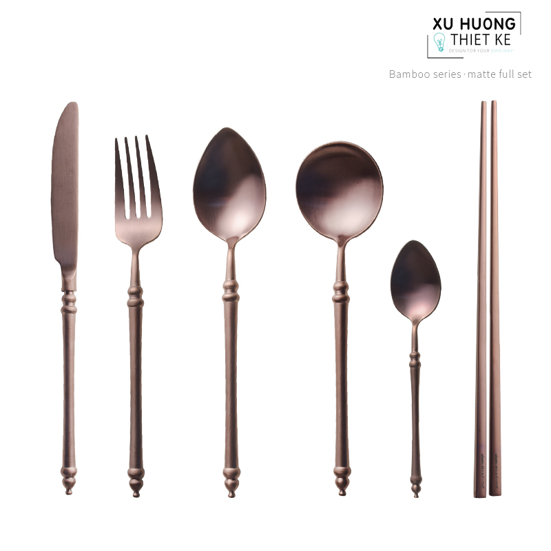 Bộ dao muỗng nĩa cao cấp Delux Retro (Set 6 món)