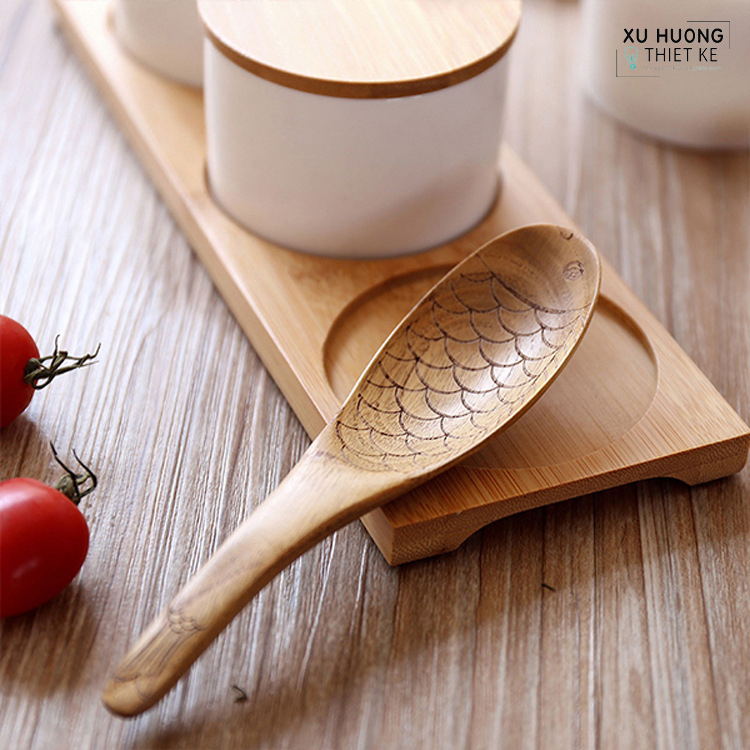 Muỗng gỗ xuất Nhật hình cá