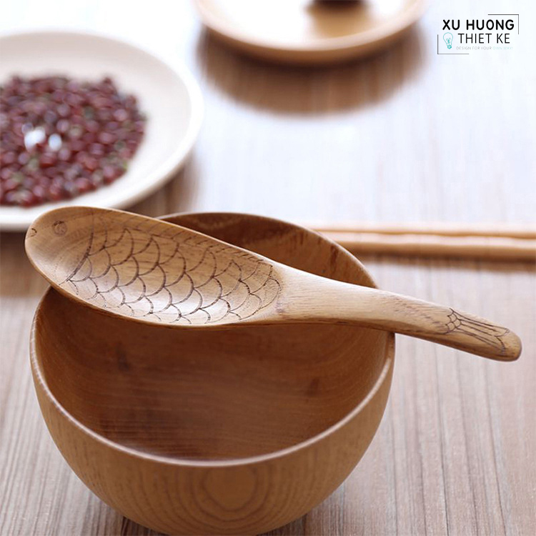 Muỗng gỗ xuất Nhật hình cá