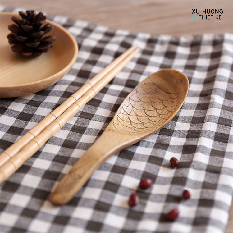 Muỗng gỗ xuất Nhật hình cá