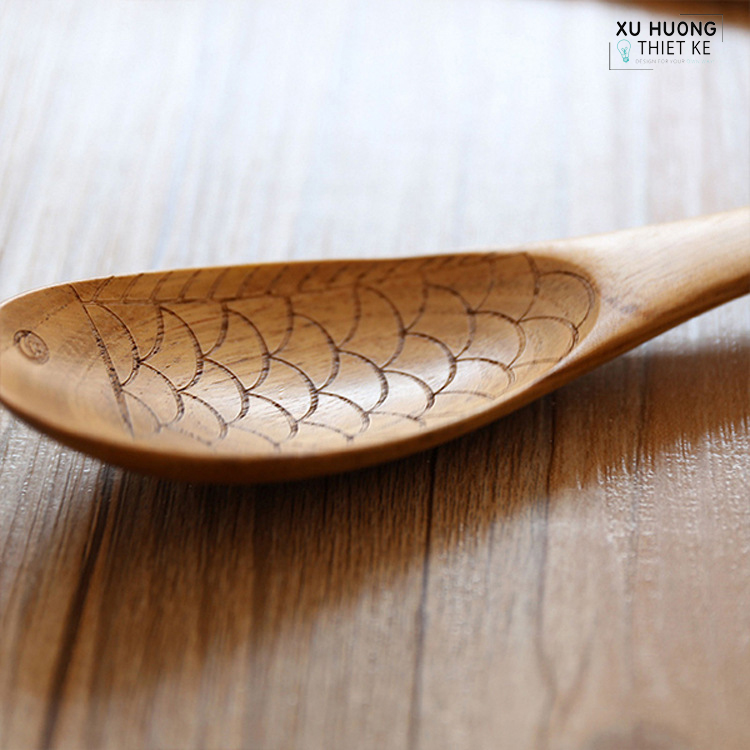 Muỗng gỗ xuất Nhật hình cá