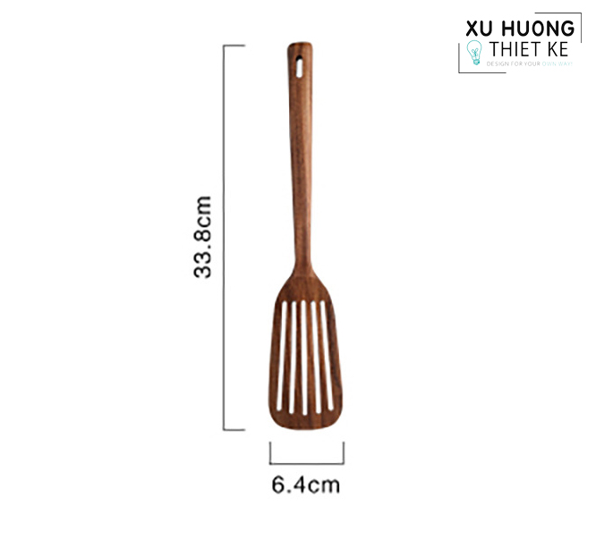 Thìa gỗ rán, chiên xào đồ ăn