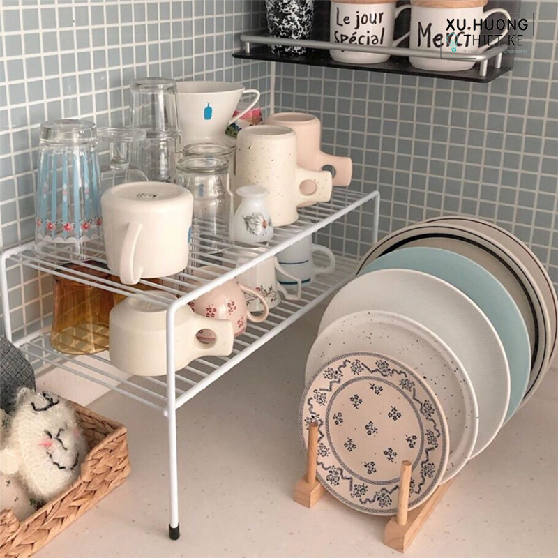 Giá gỗ để bát đĩa