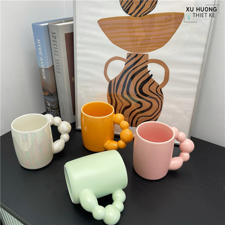 Ly gốm sứ Ceramic Princess phong cách Hàn Quốc