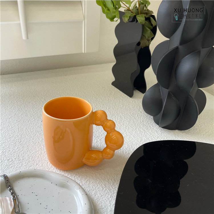 Ly gốm sứ Ceramic Princess phong cách Hàn Quốc