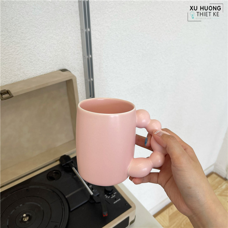 Ly gốm sứ Ceramic Princess phong cách Hàn Quốc