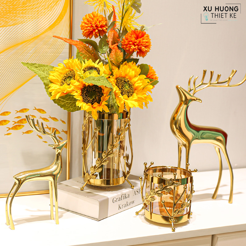 Tượng nai đồng cao cấp Audrey