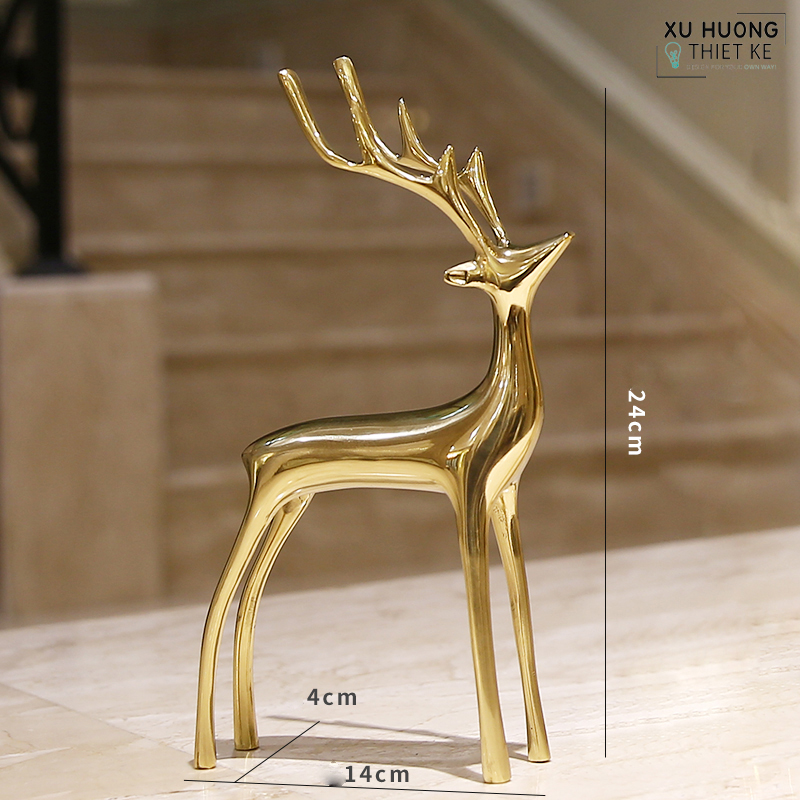 Tượng nai đồng cao cấp Audrey