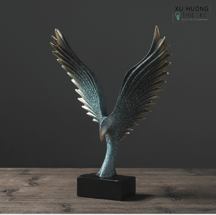 Tượng đại bàng Eagle (Xanh)