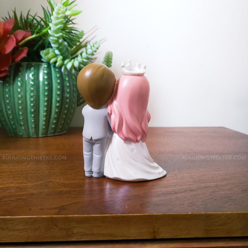 Tượng chibi cô dâu chú rể