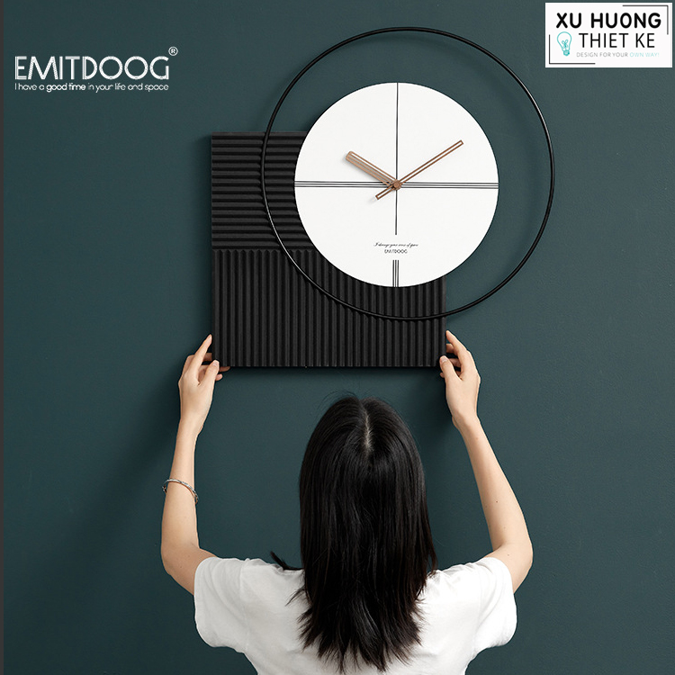 Đồng hồ treo tường cao cấp nhập khẩu EMITDOOG - P000EMA92