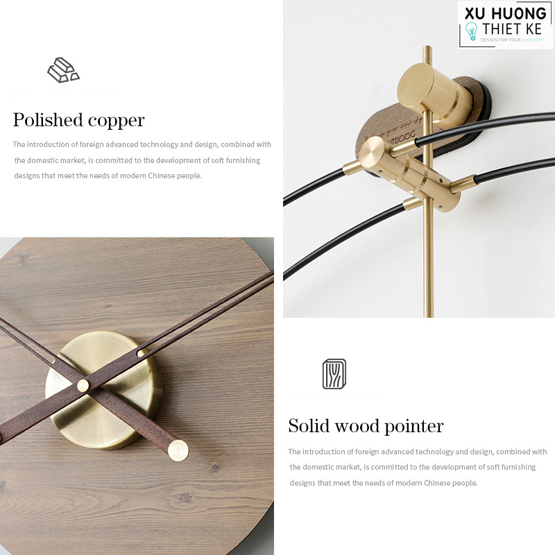 Đồng hồ treo trường nhập khẩu cao cấp EMITDOOG P000EMA58 (Mẫu C)