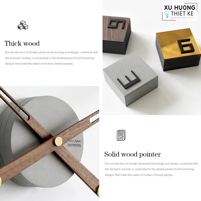 Đồng hồ treo tường sáng tạo EMITDOOG P000EMA59