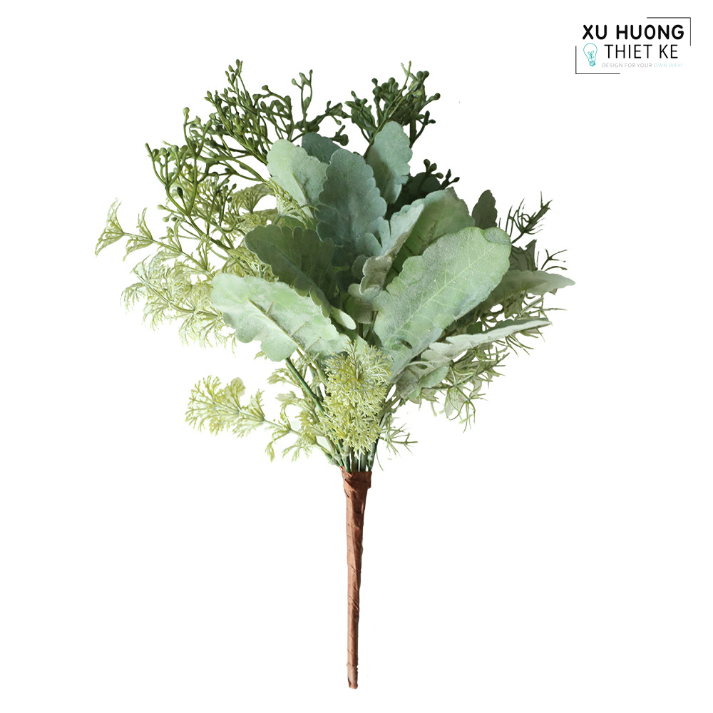 Cỏ lá bạc hà kèm hoa cúc dại (Hoa bó)