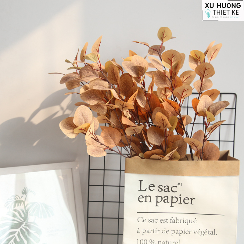 Cành lá bạch đàn 3 nhánh giả (Cành 84cm)