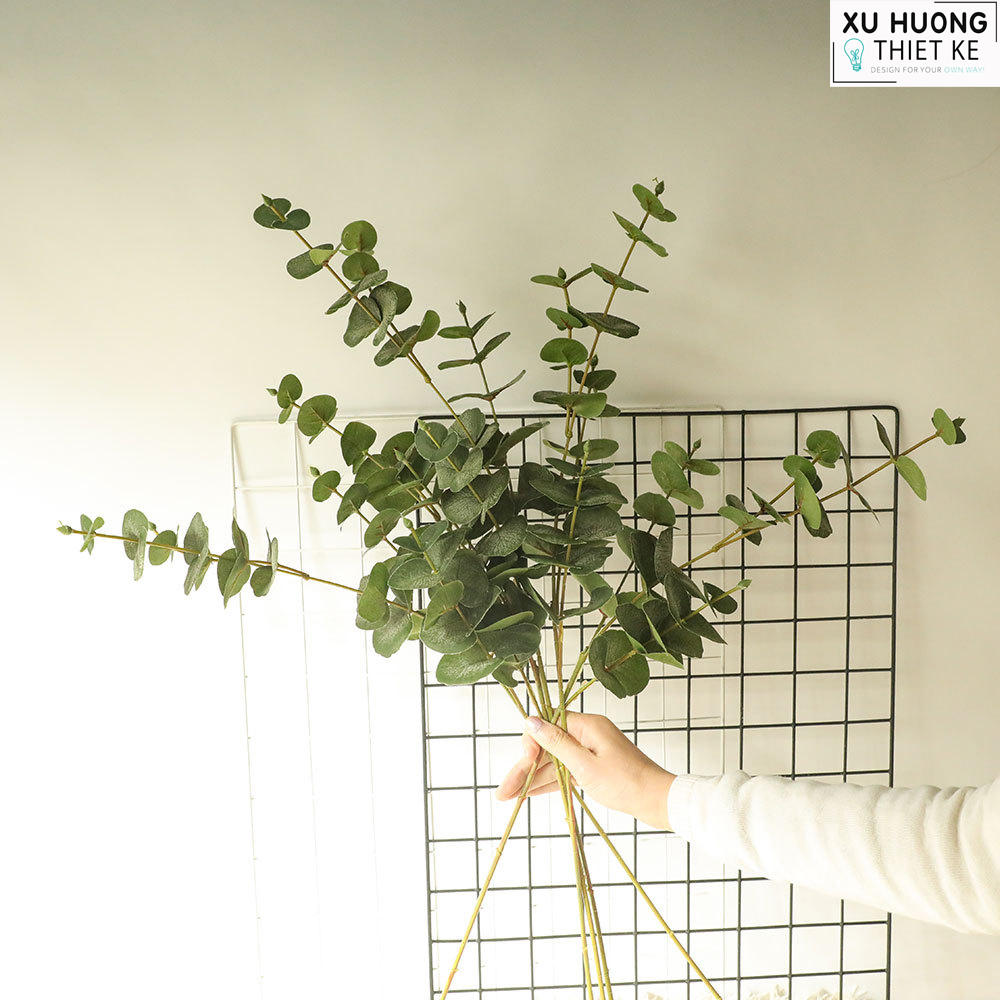 Cành lá bạch đàn 3 nhánh giả (Cành 75cm)