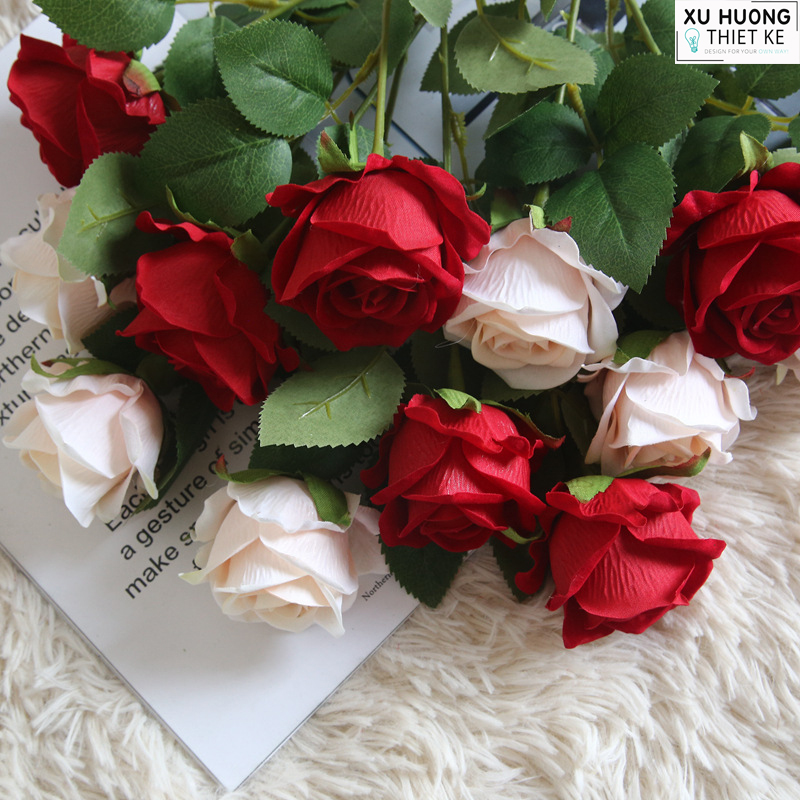 Hoa Hồng Giả (Cành 51cm)