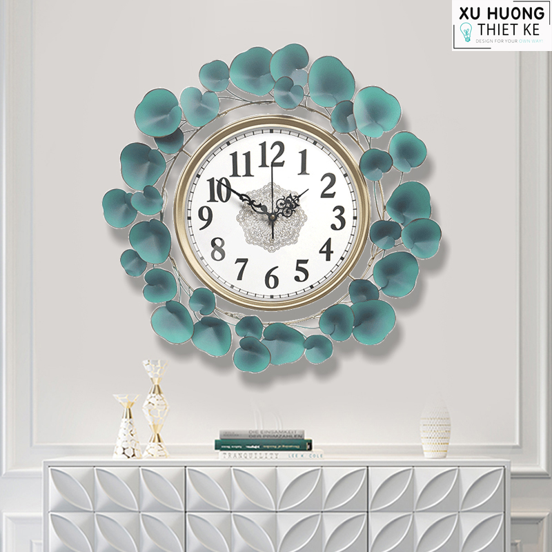 Đồng hồ treo tường vòng lá may mắn
