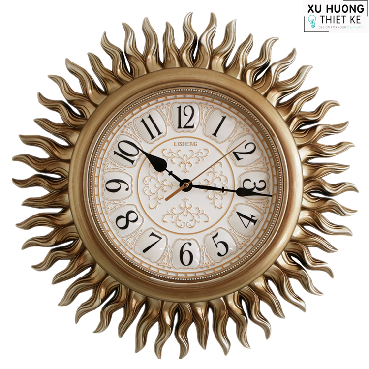 Đồng hồ treo tường cổ điển Sun Embr