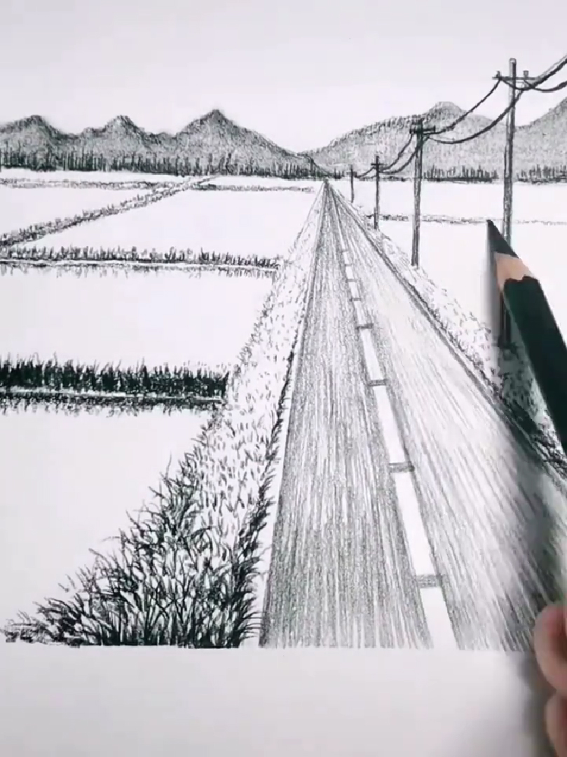 Vẽ tranh phong cảnh quê hương em đơn giản mà đẹp bằng VIDEO