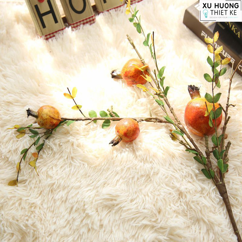 Cành cây lựu rừng trang trí (cành 67cm)