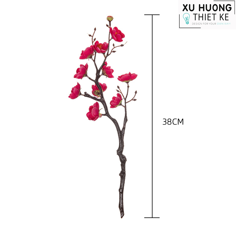 Hoa đào giả (cành 38cm)