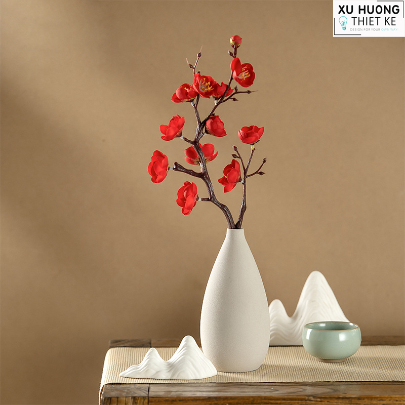 Hoa đào giả (cành 38cm)