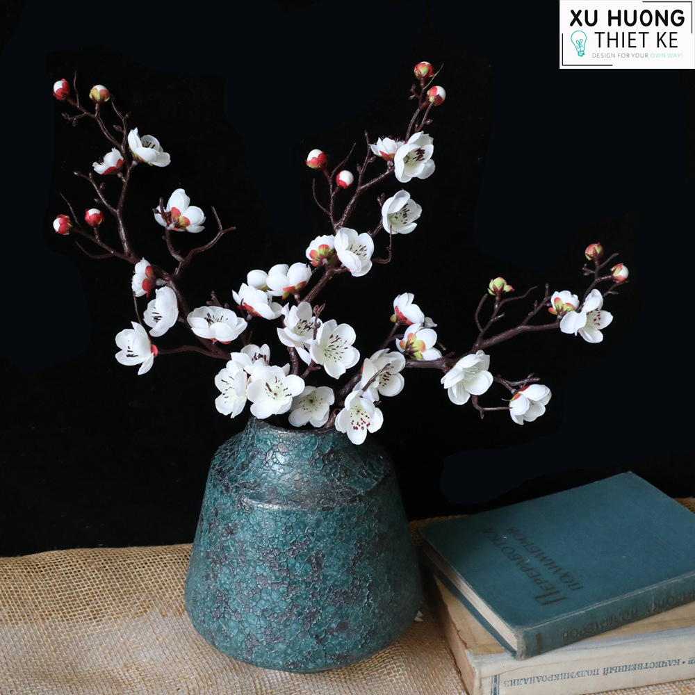 Hoa đào giả (cành 60cm)