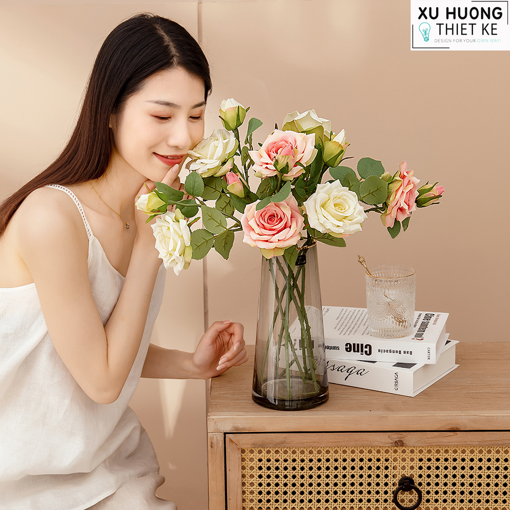 Hoa hồng lụa Peace | Hoa giả trang trí