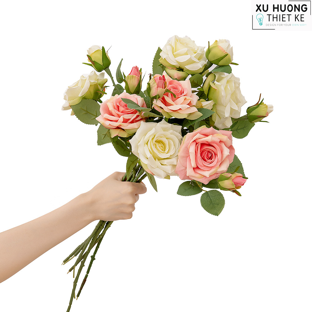Hoa hồng lai Peace | Hoa giả trang trí