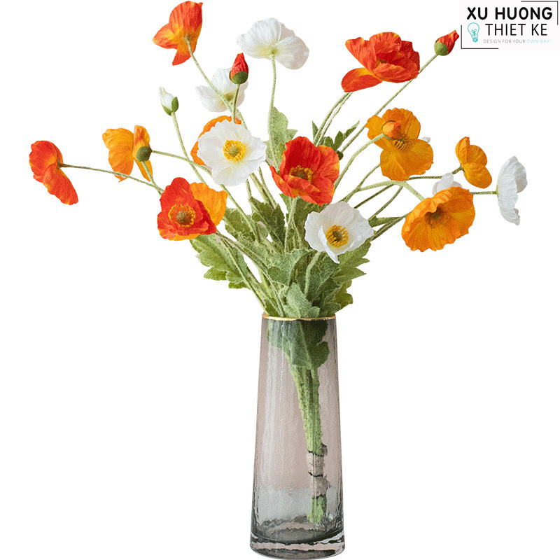 Cành hoa anh túc giả (cành 60cm)